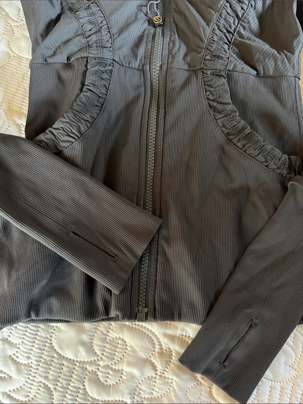 lululemon athletica Dark Gray Hooded Utility Jacket - Picture 3 of 6